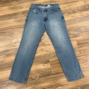 Cinch Men’s White Label Relaxed Fit Medium Stonewash Denim Jeans Size 33/32